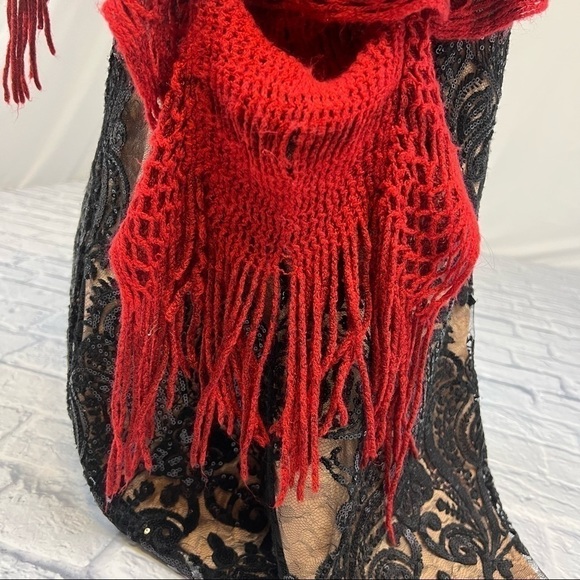Italy Design scarf red - Picture 4 of 10